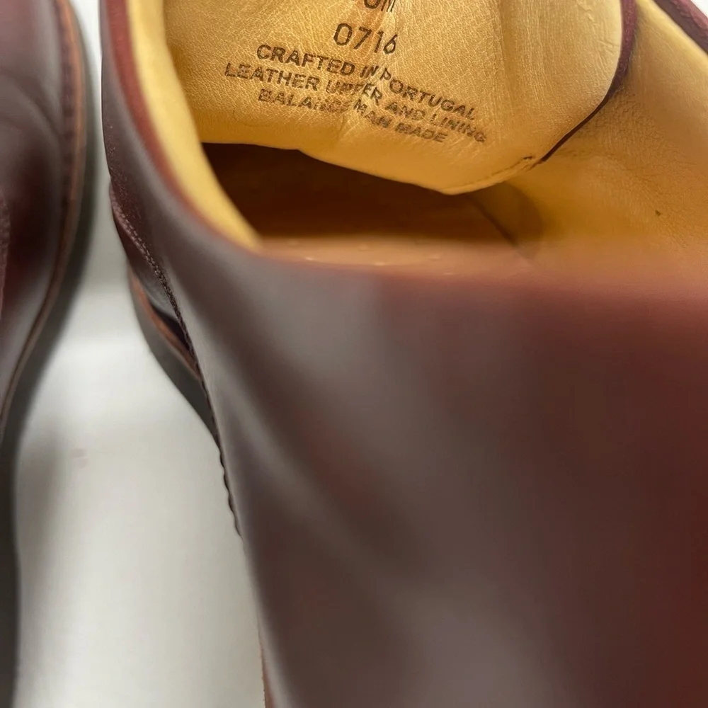 Samuel Hubbard mens leather brown shoes size  10M